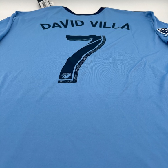 David Villa #7 New York City 2017/2018 Home ORIGINAL Adidas Soccer Jersey XXL - Picture 5 of 9